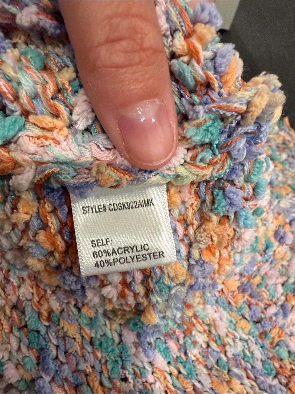 VICI Glee Button Front Colorblock Cardigan - Picture 5 of 5